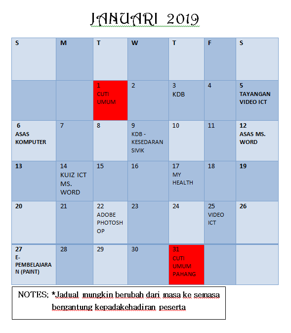 JANUARI 2019